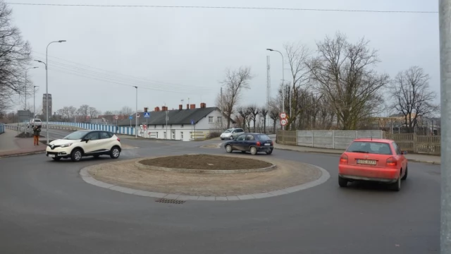 Tczew - Nowe rondo po odbiorze technicznym