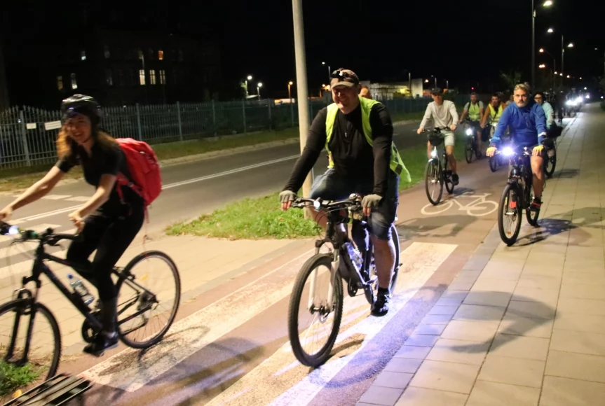 Tczew - Nocny przejazd rowerowy Świetlik