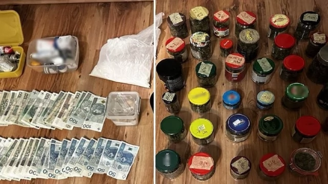 Tczew - Marihuana, haszysz, amfetamina, tabletki MDMA, grzyby halucynogenne w mieszkaniu 40-latka
