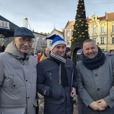 Tczew - Spotkanie opłatkowe na placu Hallera