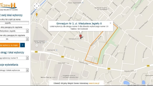 Tczew - Jak i gdzie znaleźć swój okręg i siedzibę lokalu wyborczego? W internecie