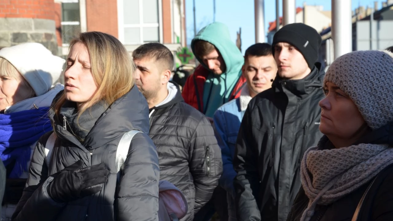 Tczew - Polacy i Ukraińcy ramię w ramię przeciw rosyjskiej agresji