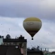 Tczew - Balon nad dachami staromiejskich kamienic