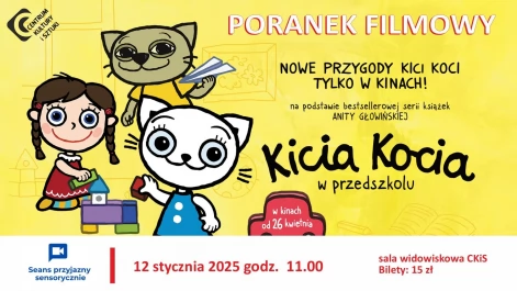 Tczew - "Kicia Kocia w przedszkolu". Sensorycznie dla najmłodszych widzów