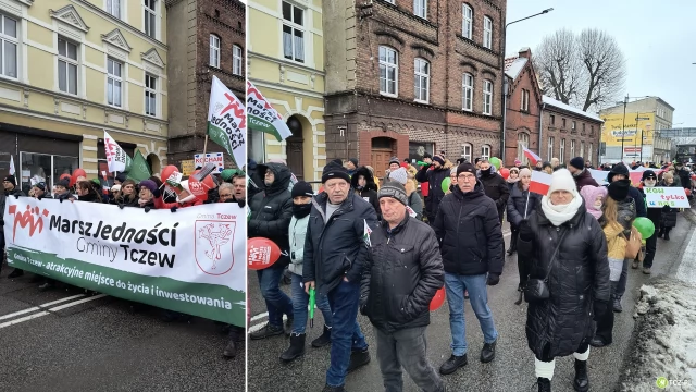 Tczew - Marsz Jedności Gminy Tczew przeszedł ulicami Tczewa