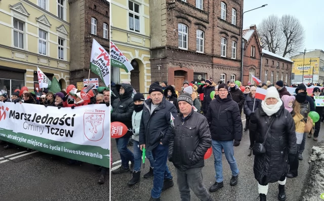 Tczew - Marsz Jedności Gminy Tczew przeszedł ulicami Tczewa
