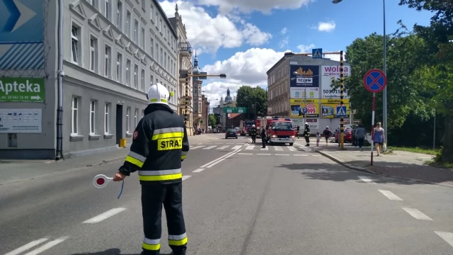 Tczew - Pożar na Wojska Polskiego. Na miejscu 7 zastępów straży