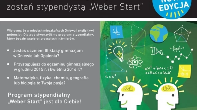 Tczew - Nowa edycja programu stypendialnego "Weber Start"