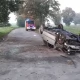 Tczew - Opel leży na dachu, kierowca zniknął