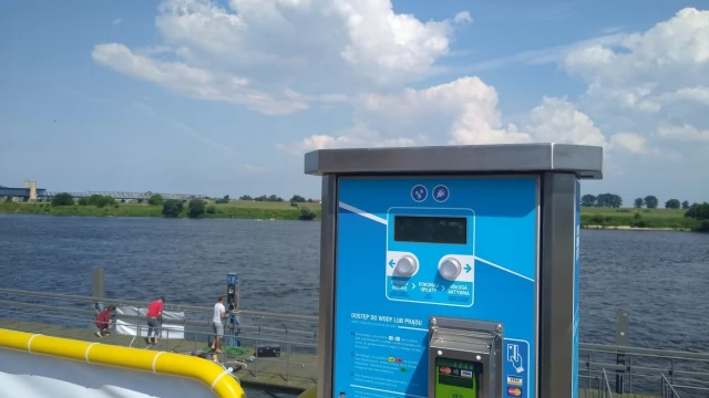 Tczew - Udogodnienia dla wodniaków na przystani