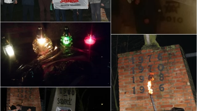 Tczew - Wiec antykomunistyczny Solidarności i narodowców 13. grudnia