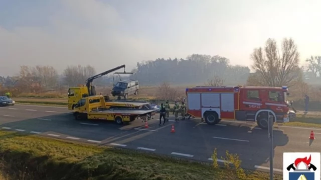 Tczew - Dachowanie na obwodnicy Pelplina