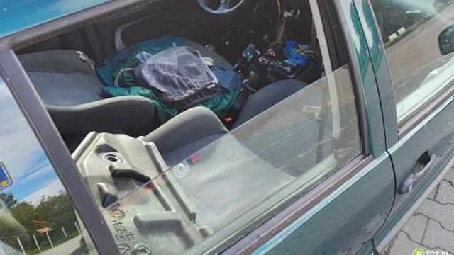 Tczew - Kolejny wrak, tym razem na parkingu Lidla