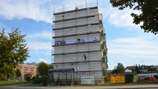 Tczew - Ruszyły prace nad pierwszym w Tczewie muralem 3D