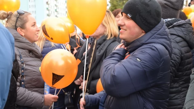 Tczew - Manifestacja pod delegaturą kuratorium. "Oświata stoi nad przepaścią"