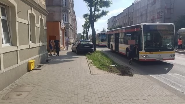 Tczew - Wypadek na Sobieskiego. Są utrudnienia w ruchu