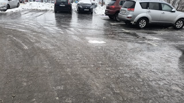 Tczew - Tczew skuty lodem po marznących opadach
