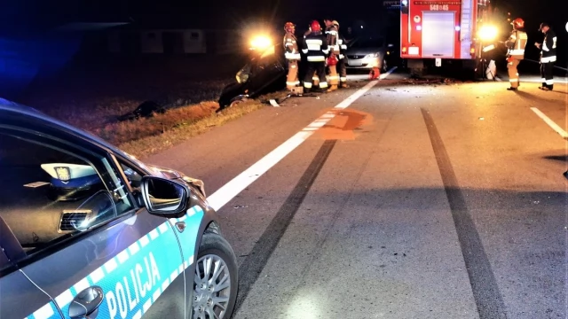 Tczew - Czołowe zderzenie podczas wyprzedzania. 25-latek stracił prawo jazdy