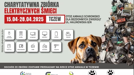 Tczew - Wyrzuć elektrośmieci - i pomóż czworonogom!