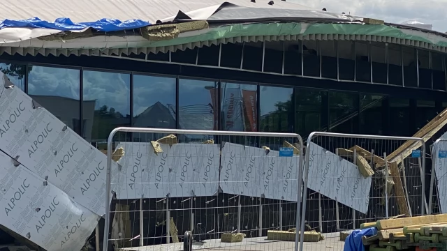 Tczew - Zawaliła się część nowo budowanego marketu Aldi