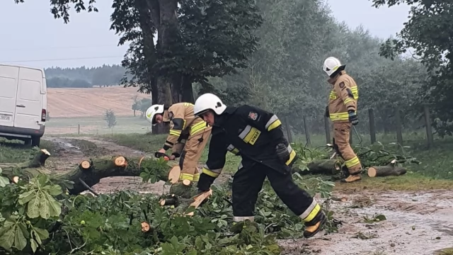 Tczew - Duże straty po nawałnicy w południowej części powiatu tczewskiego