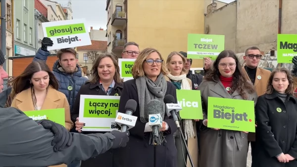 Tczew - Magdalena Biejat namawiała w Tczewie do udziału w wyborach