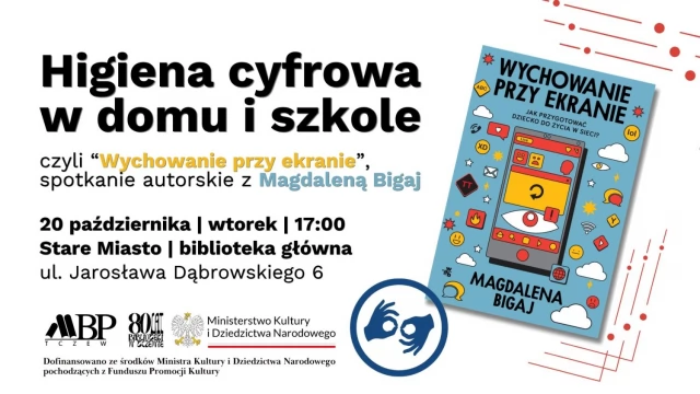 Tczew - Higiena cyfrowa w domu i szkole | spotkanie autorskie z Magdaleną Bigaj