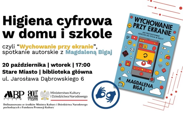 Tczew - Higiena cyfrowa w domu i szkole | spotkanie autorskie z Magdaleną Bigaj