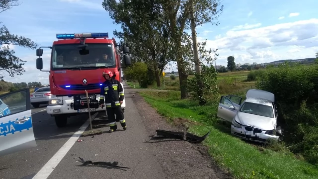 Tczew - Wypadek na pograniczu Tczewa i Zajączkowa. Jedna osoba zakleszczona