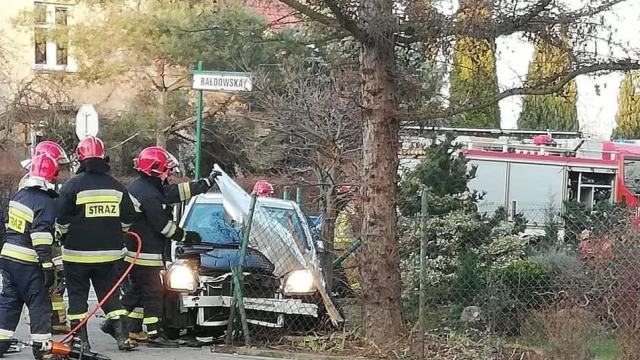 Tczew - Wypadek na skrzyżowaniu Bema, Bałdowskiej i Starowiejskiej