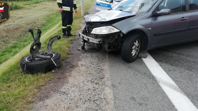 Tczew - Wypadek w Swarożynie. Zderzyły się dwie osobówki