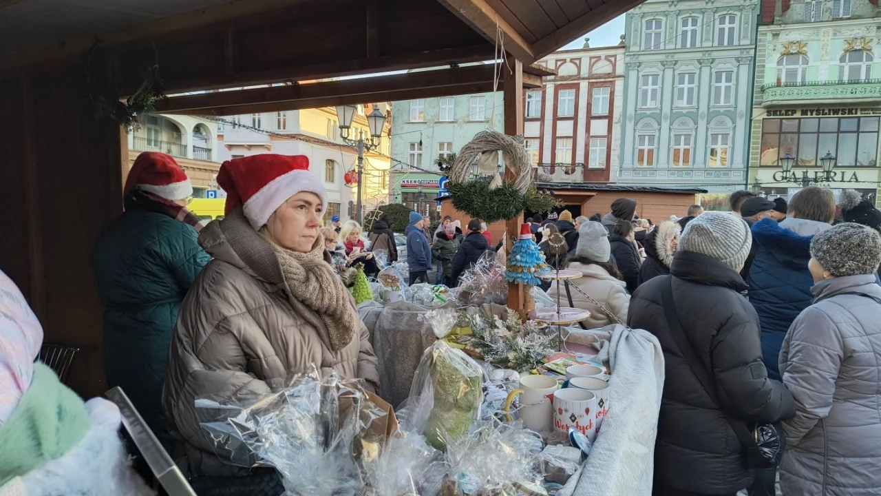 Tczew - Spotkanie opłatkowe na placu Hallera