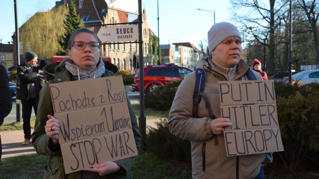 Tczew - Polacy i Ukraińcy ramię w ramię przeciw rosyjskiej agresji