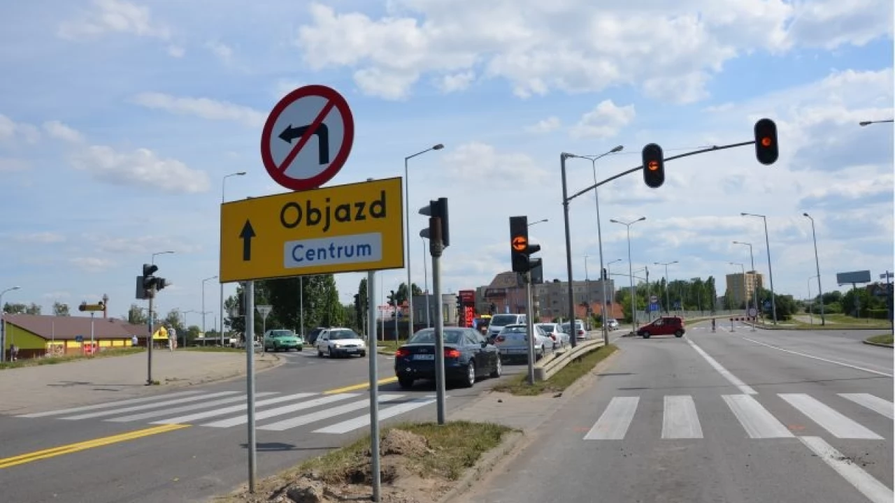 Tczew - Zamknięcie jezdni zachodniej dk 91