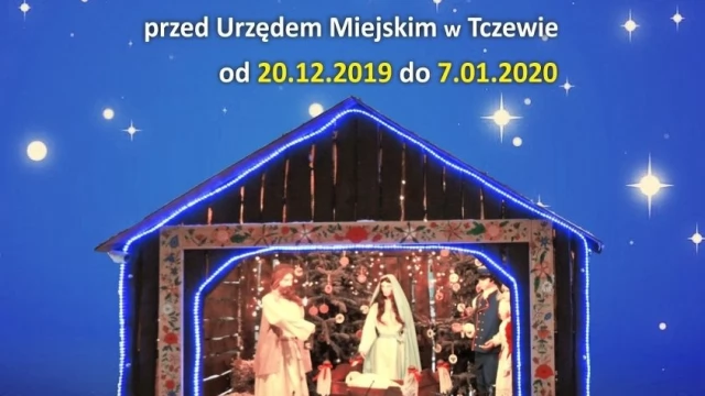 Tczew - Przed ratuszem stanęła szopka bożonarodzeniowa