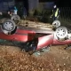 Tczew - Dachowanie w gminie Gniew. W pojeździe zakleszczony człowiek