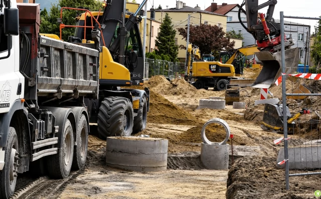 Tczew - Przy ul. Mieszka I prace idą do przodu