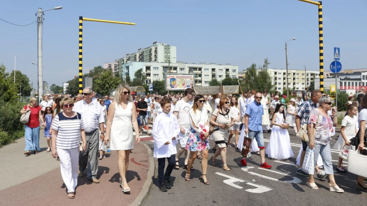 Tczew - Boże Ciało - procesja z Najświętszym Sakramentem