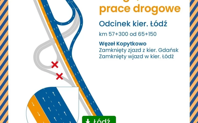 Tczew - Kolejny etap remontów na A1