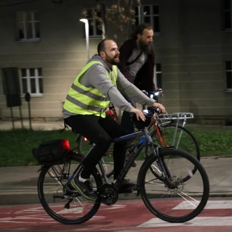 Tczew - Nocny przejazd rowerowy Świetlik
