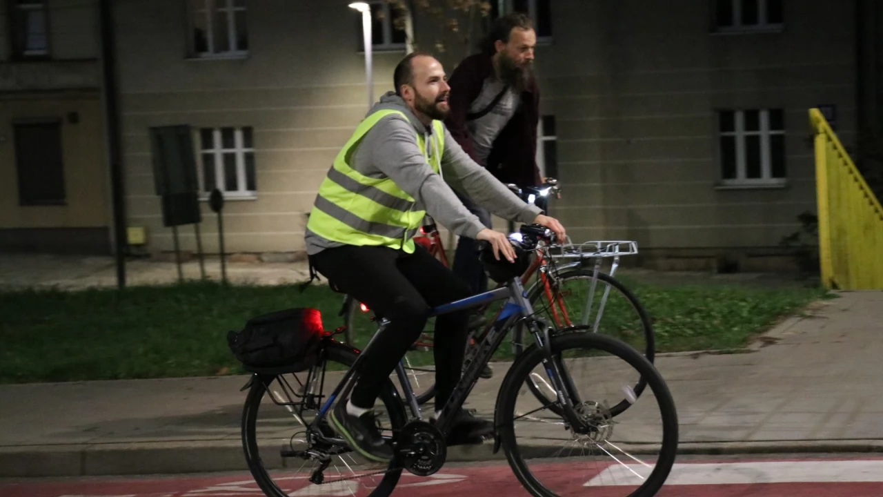 Tczew - Nocny przejazd rowerowy Świetlik