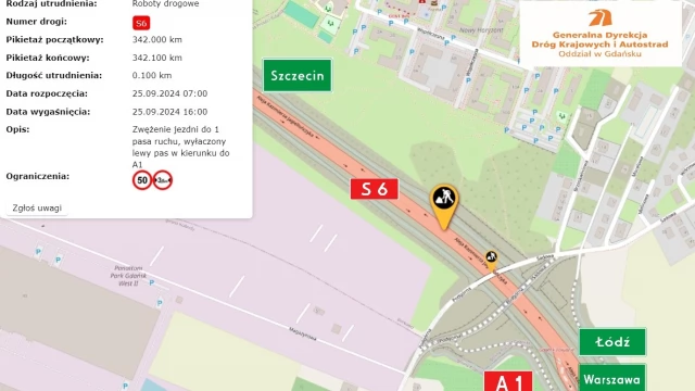 Tczew - Ważna zmiana dla kierowców na węźle Gdańsk Południe