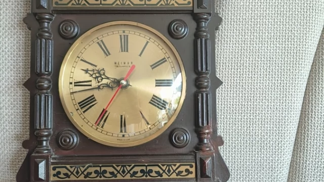 Tczew - Zegar Weimar Quartz wyprodukowany w NRD