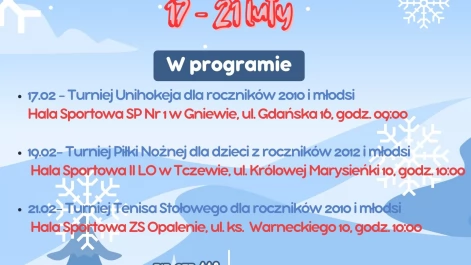 Tczew - Ferie z Powiatowym Ośrodkiem Sportu