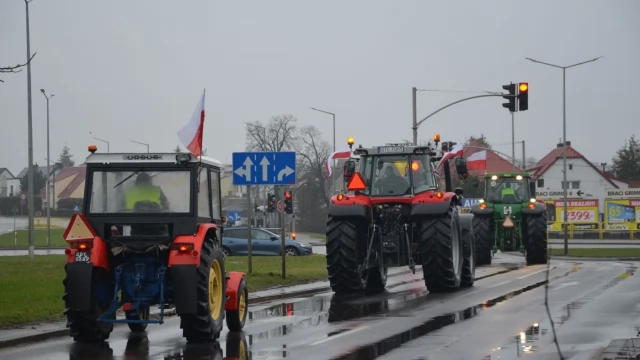 Tczew - W Tczewie protestują rolnicy