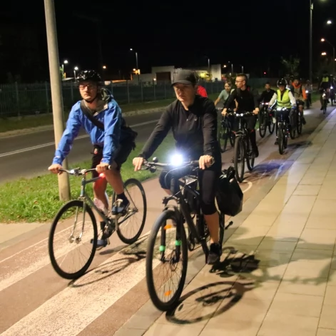 Tczew - Nocny przejazd rowerowy Świetlik
