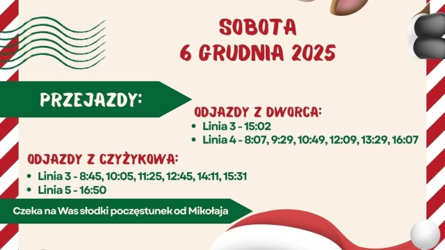 Tczew - Mikołajkowy Autobus już w sobotę 6 grudnia