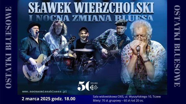 Tczew - Ostatki bluesowe "NOCNA ZMIANA BLUESA" - koncert [ODWOŁANE]