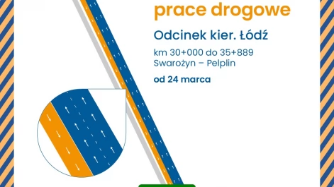 Tczew - Ciąg dalszy prac remontowych na AmberOne Autostradzie A1