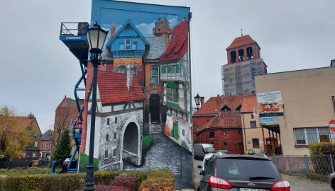 Tczew - Na Starym Mieście powstaje mural